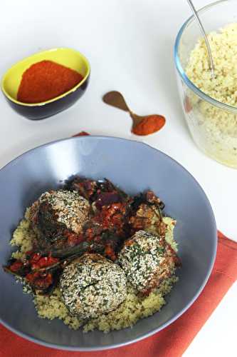 Tajine de boulettes aux lentilles