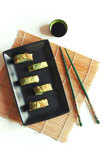 Tamagoyaki à la spiruline