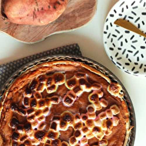 Tarte à la patate douce marshmallows