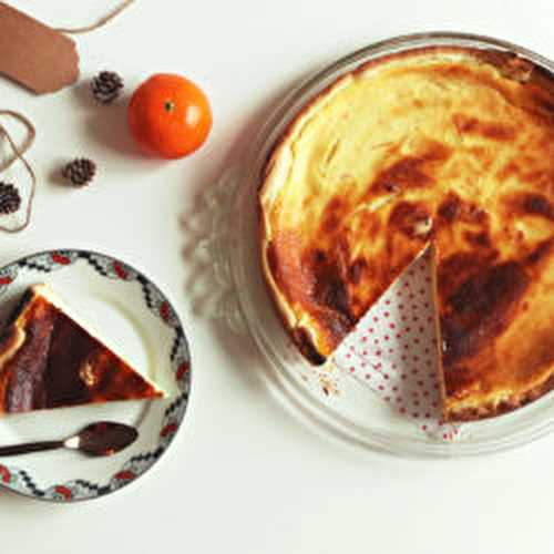 Tarte au fromage blanc et zestes d'orange