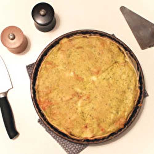 Tarte façon quiche sans œuf aux endives et maroilles