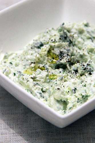 Tartinade chèvre frais concombre