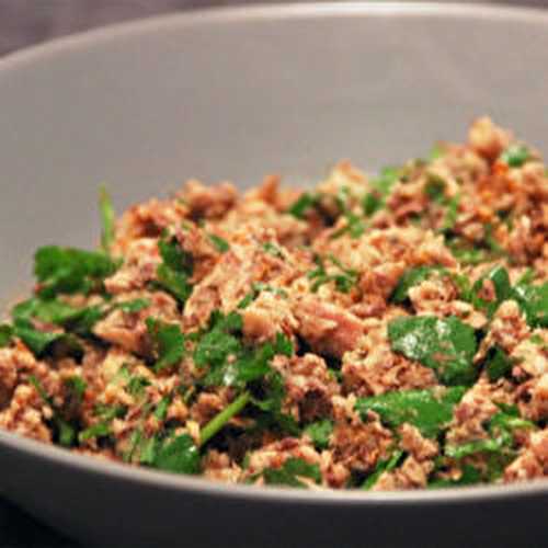 Tartinade de sardines à la chermoula