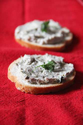 Tartinade sardines et coriandre