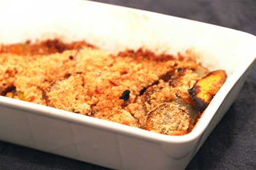 Tian de potimarron et patates douces au parmesan