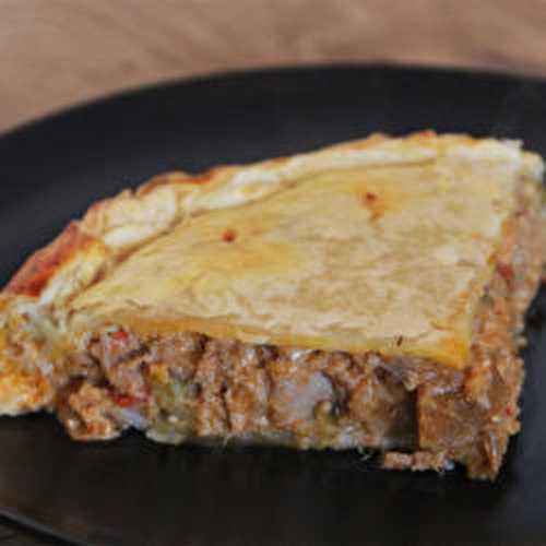 Tourte à la ratatouille au thon