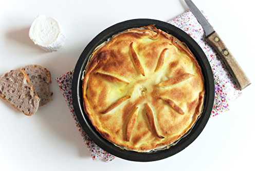 Tourte aux petits pois et chèvre