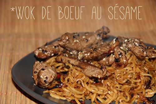 Wok de boeuf au sésame