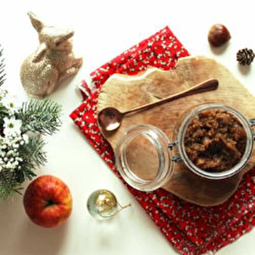 Chutney de l'écureuil aux pommes, marrons et miel