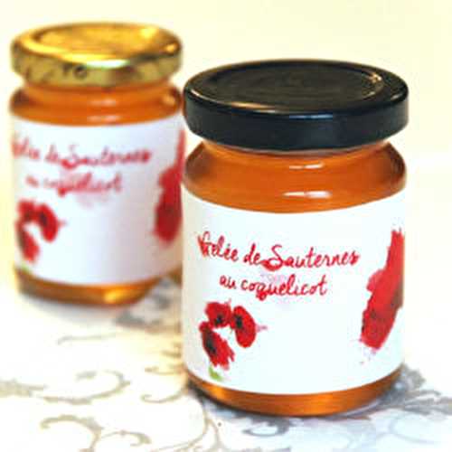 Confit de Sauternes au coquelicot