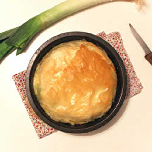 Tourte fine aux poireaux et munster