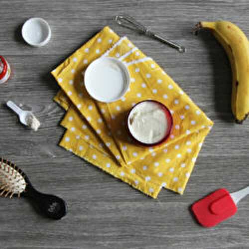 Masque pour les cheveux à la banane