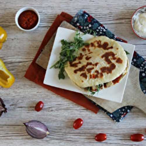 Pitas à l'halloumi et à l'ajvar