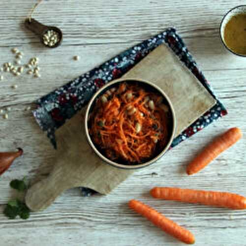 Salade de haricots blancs et carottes