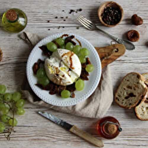 Burrata mi-figue mi-raisin