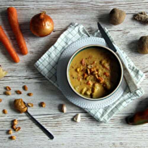 Curry à la butternut, carottes et pomme de terre