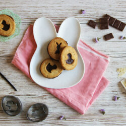 Cookies œufs de pâques fourrés au chocolat