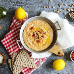 Dip aux pois chiches et tomates séchées