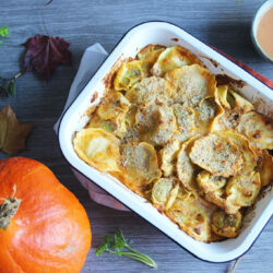 Gratin de tortellini à la soupe