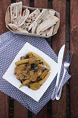 Curry d'été aux aubergines et courgettes