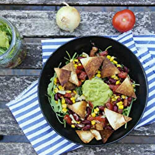 Salade tex-mex aux tortillas croquantes