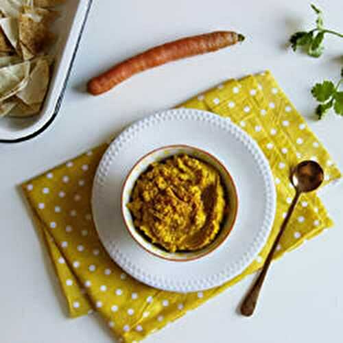 Houmous aux carottes et curcuma