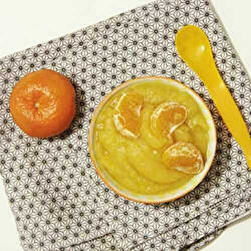 Compote de pommes et mandarine
