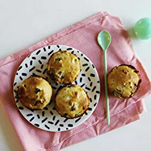 Muffins fraise rhubarbe