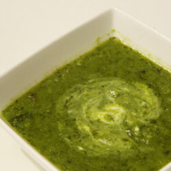 Soupe de salade aux petits pois