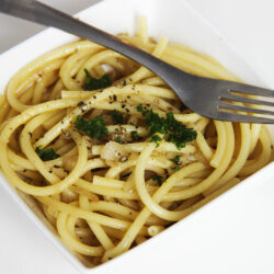 Spécialité d'Italie : bigoli in salsa ou pâtes aux anchois