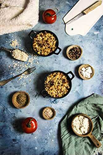 Crumble de tomates d'antan à la feta