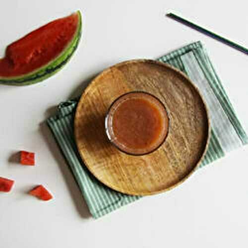 Jus de pastèque et rhubarbe
