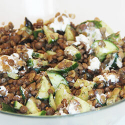 Salade de lentilles au citron séché
