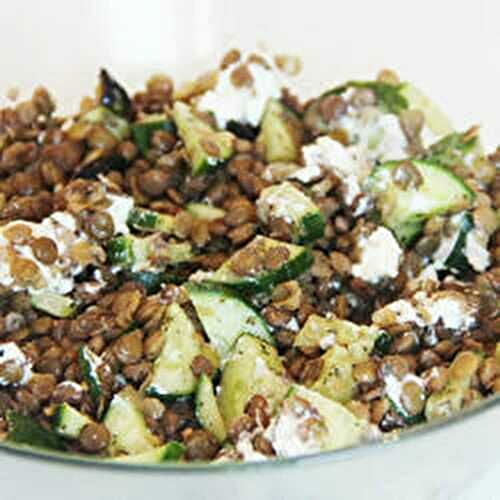 Salade de lentilles au citron séché