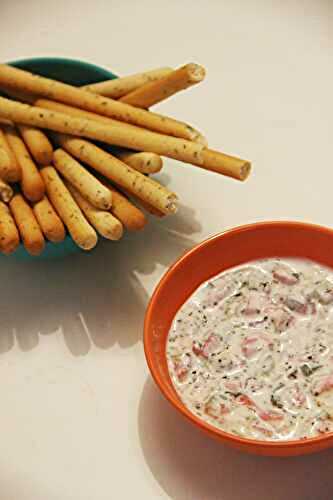 Dip ou tartinade concombre pastèque