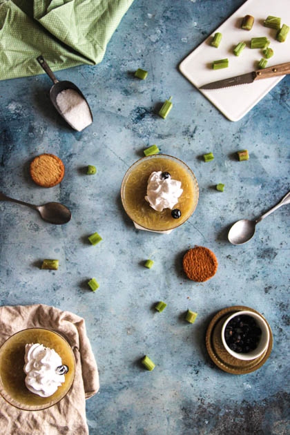 Spécialité de Norvège : Pudding de rhubarbe