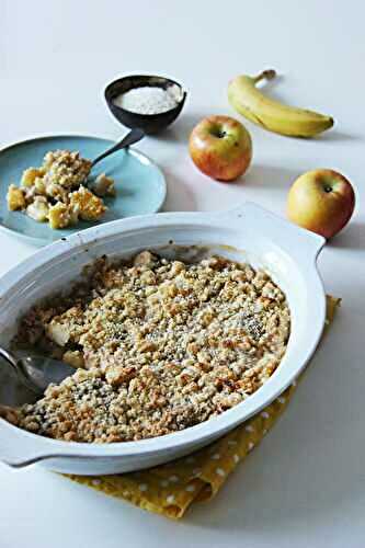 Crumble banane coco