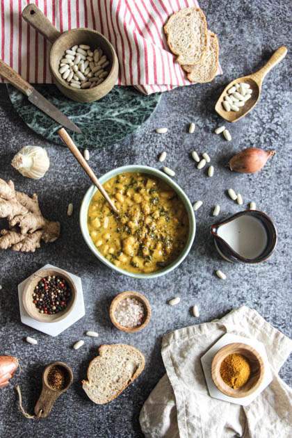 Curry de haricots blancs