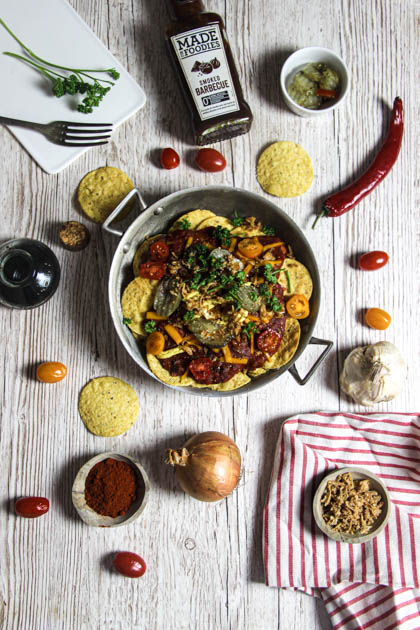 Nachos au pimentón et cheddar