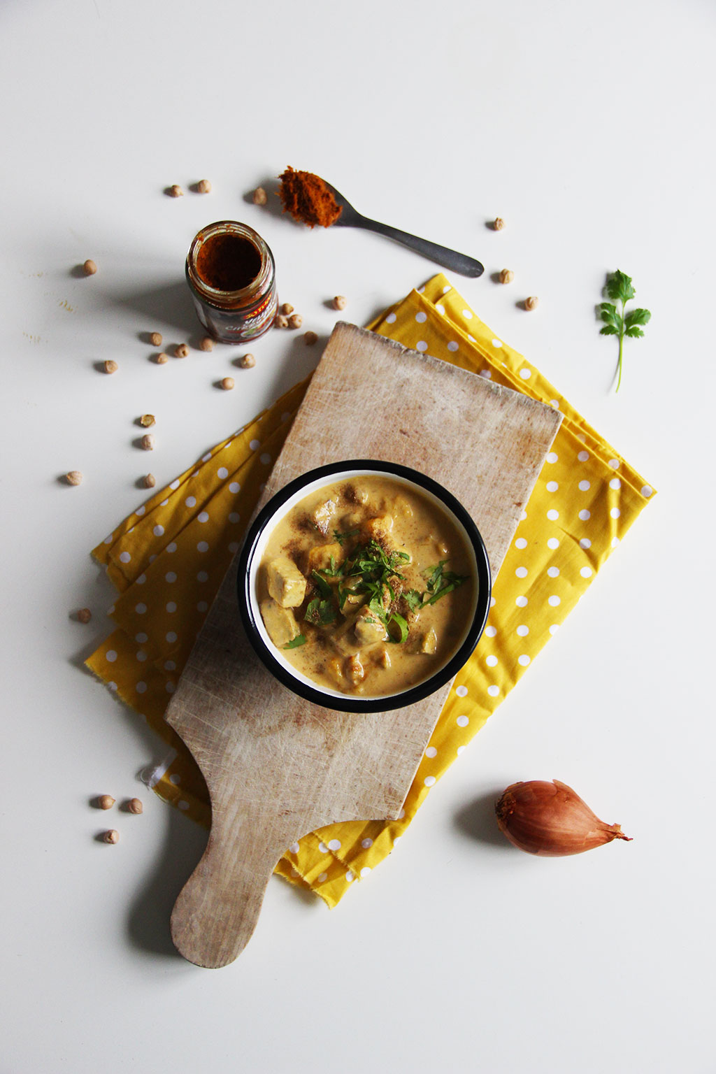 Curry pois chiche Butternut tofu