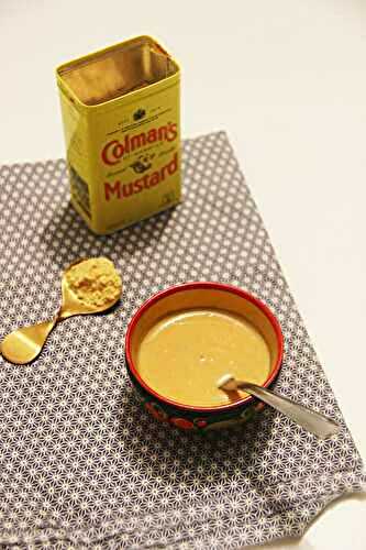 Moutarde maison à la moutarde en poudre