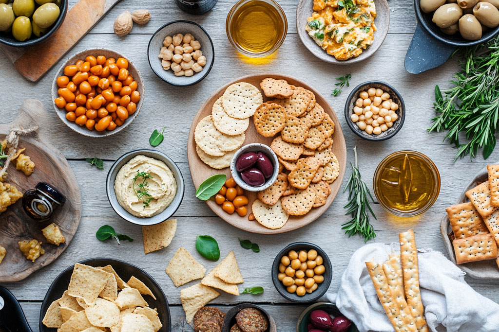 Biscuits apéro végétaux : les basiques à connaître