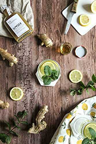 Boisson chaude au citron et Gimber