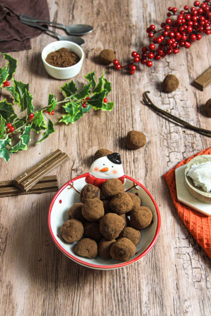 Truffes au chocolat au lait