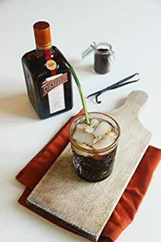 Cocktail café froid bourbon orange