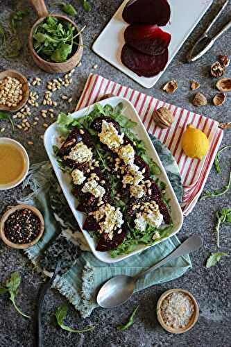 Salade de chèvre, betterave et marmelade d'agrumes