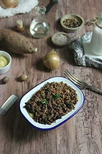 Crumbles de patate douce et pain d'épices