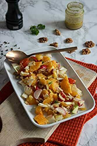 Salade d’endives à l’orange et aux noix