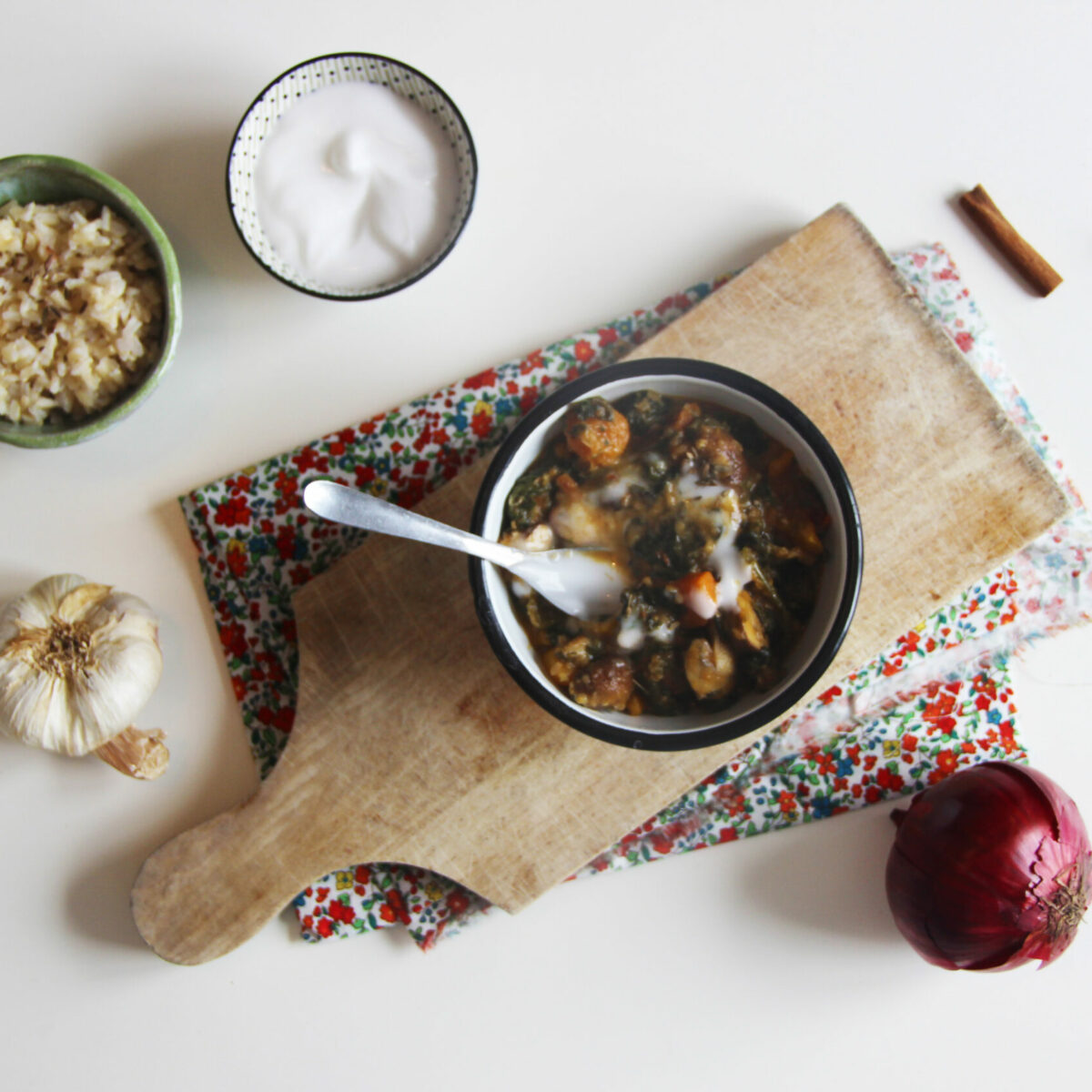 Curry de champignons et patates douces