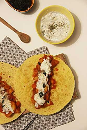 Wrap curry pommes de terre